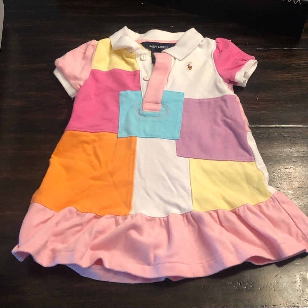 Ralph Lauren 18M patchwork collared dress